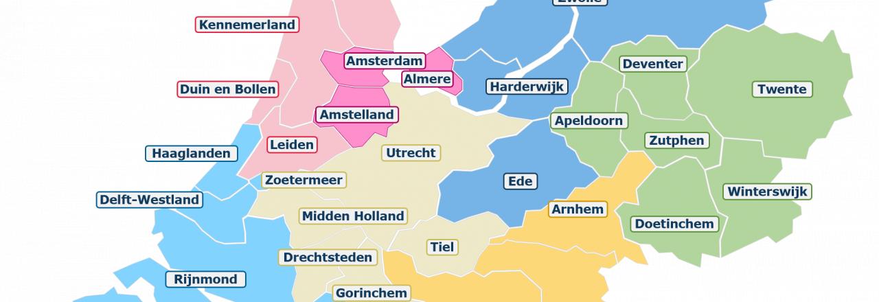 Regiokaart Nederland